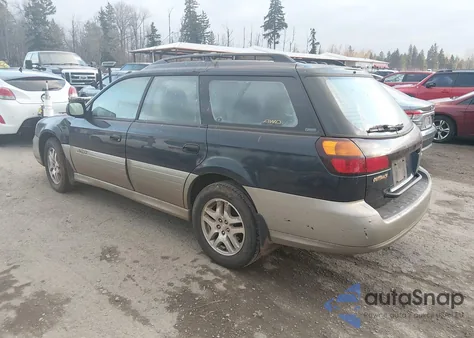 2000 Subaru Outback z USA, uszkodzony, nr VIN 4S3BH665XY7652067